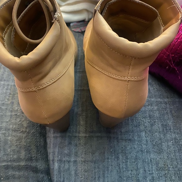 Brown suede booties size 11 - Picture 3 of 5